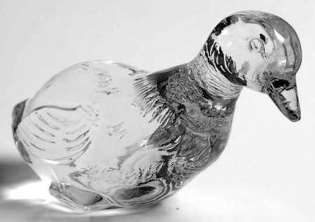 Baccarat Crystal Figurines Duck Resting-Clear - With Box Bx848