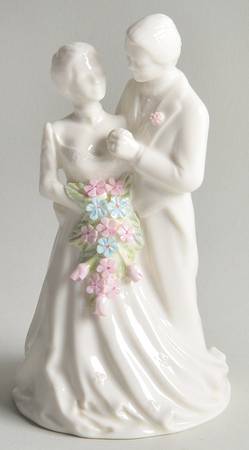 Belleek Figurines Wedding Couple-Painted - Boxed