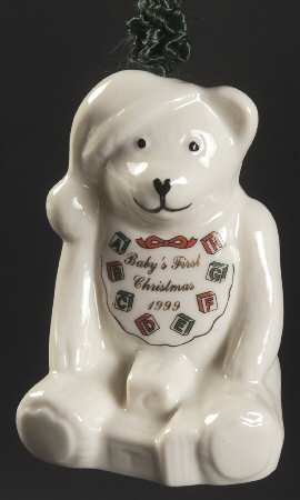 Babys 1st Christmas Bear-Bell - No Box