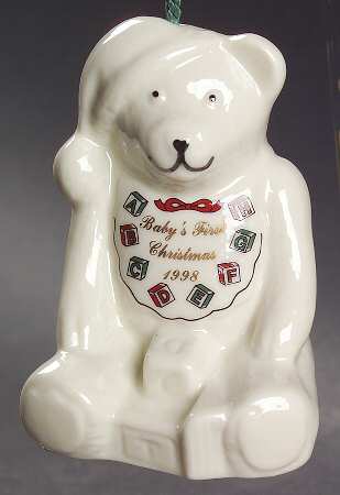 Babys 1st Christmas Bear-Bell - No Box