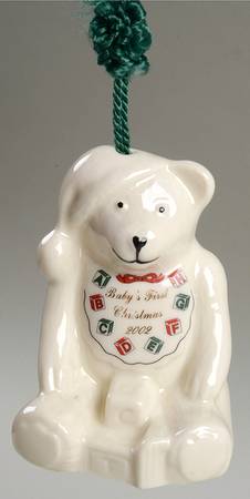 Babys 1st Christmas Bear-Bell - No Box