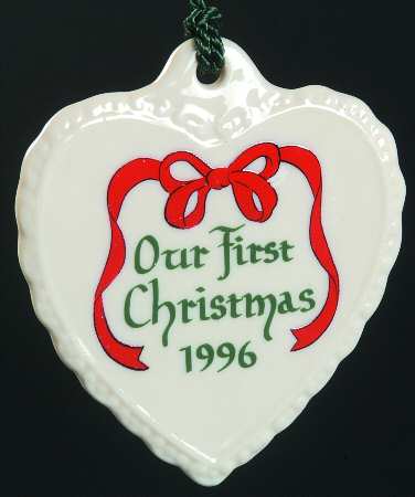 Our 1st Christmas 1996-Heart - Boxed