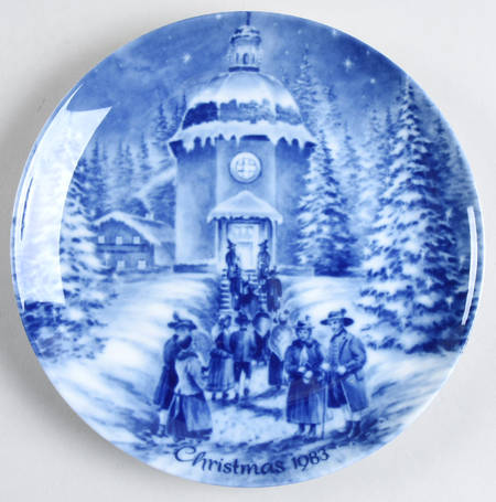 German Christmas Plates Christmas In Oberndorf - No Box