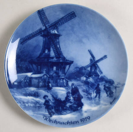 German Christmas Plates Christmas In Greetsiel - No Box