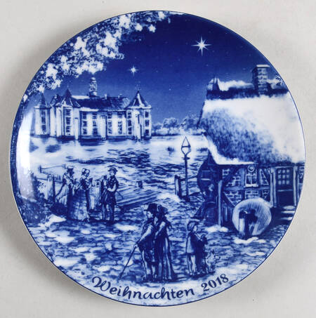 German Christmas Plates 2018 Christmas Plate - German - With Box 49a