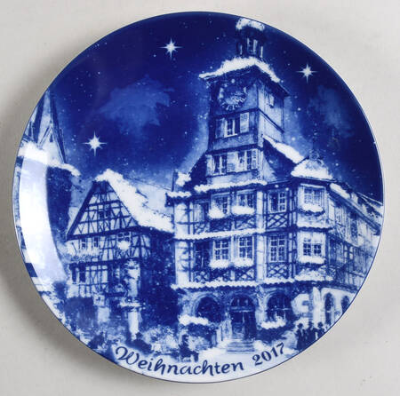 German Christmas Plates 2017 Christmas Plate - German - No Box Nb48a