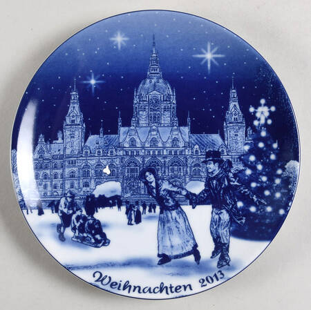 German Christmas Plates Christmas In Hanover - No Box