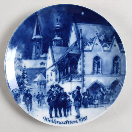 German Christmas Plates Christmas In Gosler - No Box