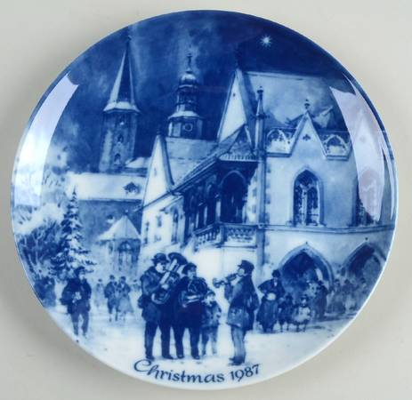 German Christmas Plates Christmas In Gosler - No Box