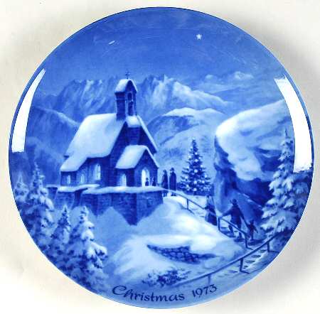 German Christmas Plates Christmas In Wendelstein - Boxed