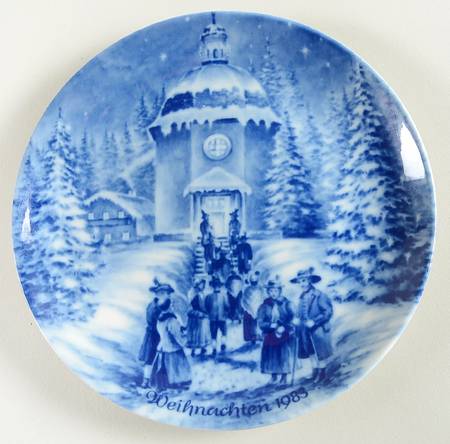 German Christmas Plates Christmas In Oberndorf-German Version - Boxed