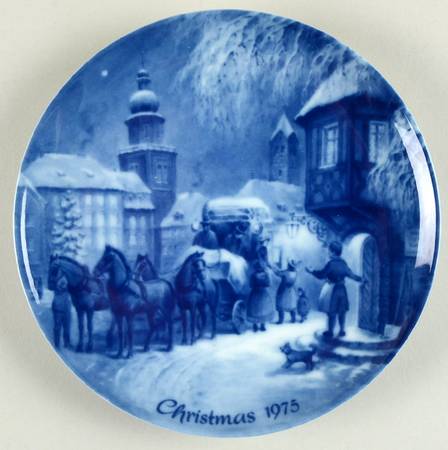 German Christmas Plates Christmas In Dortland - No Box