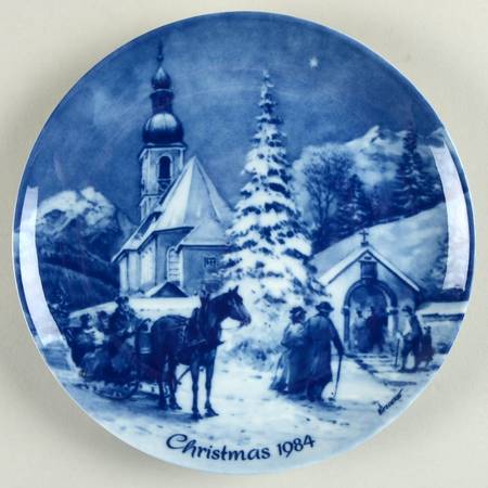 German Christmas Plates Christmas In Ramsau - No Box