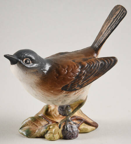 Beswick Figurine Whitethroat Mouth Closed - No Box