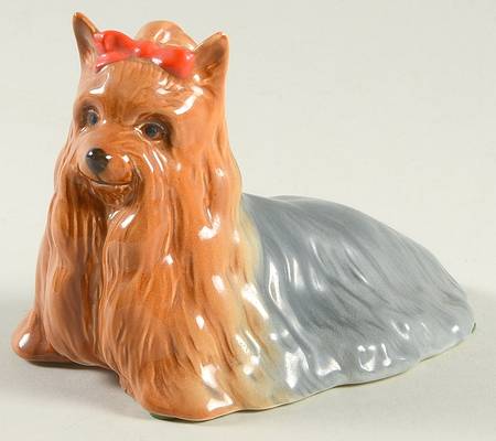 Beswick Figurine Yorkshire Terrier-Lying - No Box