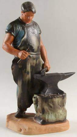 Occupations Blacksmith-Stoneware - No Box