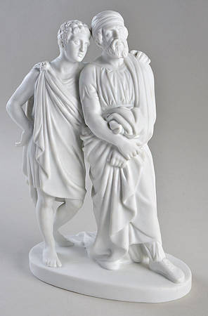 Adults with Children Two Men Looking-Bisque - No Box