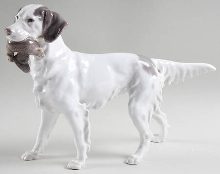 Dogs Setter With Bird - No Box