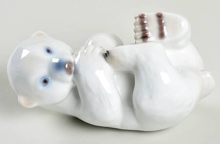 Animals-Wildlife Polar Bear Cub Lying On Back - No Box