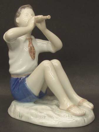 Children Boy Playing Flute - No Box