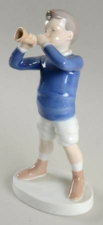Children Boy With Trumpet - No Box