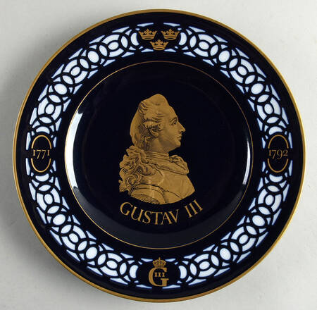 Swedish Kings Plates Gustav Iii - Boxed