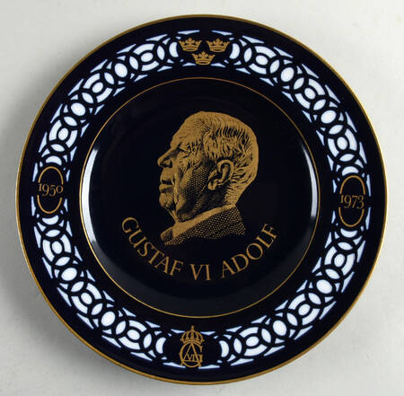 Swedish Kings Plates Gustaf Vi  Adolf - Boxed