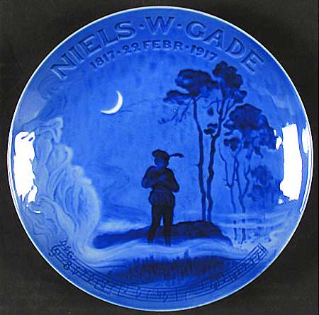 Commemorative Plates 100th Year Anniversery Niels W. Gade - No Box
