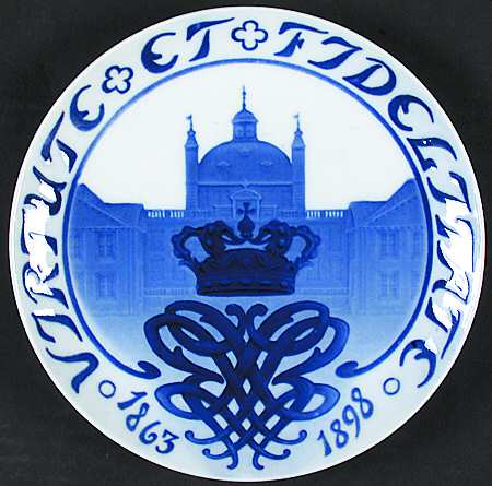 Commemorative Plates King Christian Ix-35th Year - No Box