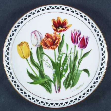 Country Garden Calender May-Lily Of The Valley And Tulips - Boxed