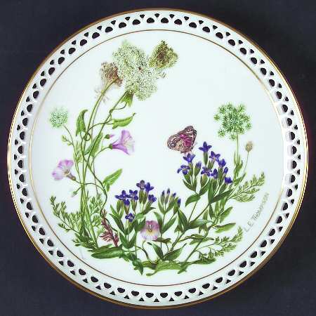 Country Garden Calender October-Queen Anne's Lace, Gentians, - No Box