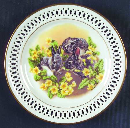 Mothers Day Plate-New Generation Bunnies - Boxed