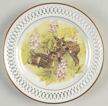 Mothers Day Plate-New Generation The Fawns - No Box