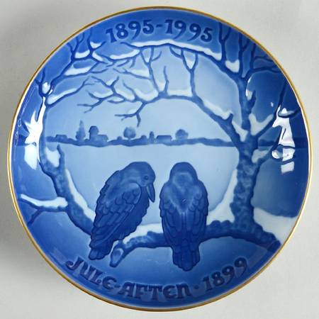 Centennial Christmas Plate Crows At Christmas - With Box