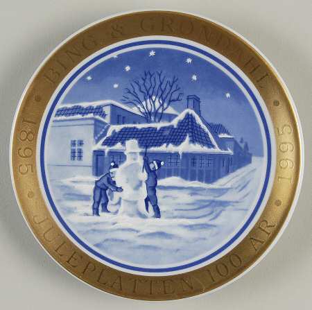 Christmas-Centennial Jubilee Miniature Plates 1954-Hans Christian Andersens - No Box