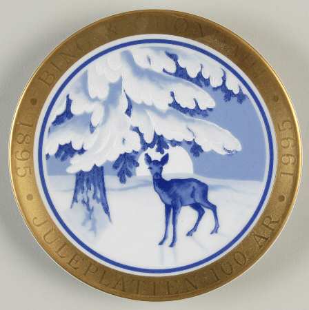 Christmas-Centennial Jubilee Miniature Plates by Bing &amp; Grondahl