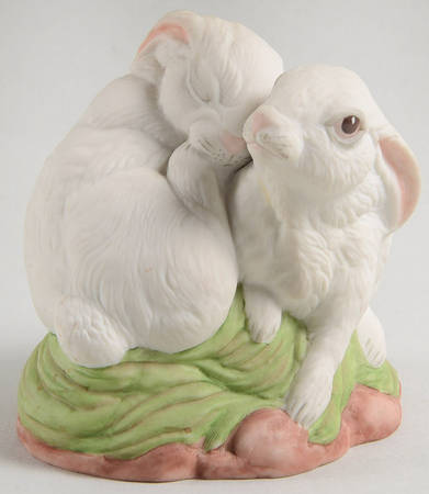 Boehm Animals Rabbits-Snuggling-Bunnies - No Box