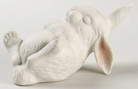 Boehm Animals Rabbit-Newborn-Sleeping-White - No Box