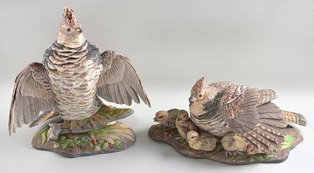 Boehm Birds Ruffed Grouse-Pair - Nb1106, No Box