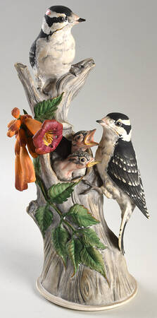 Boehm Birds Downy Woodpeckers - No Box