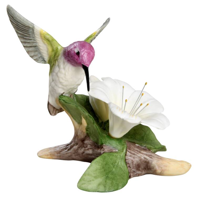 Boehm Birds Costa's Hummingbird W/White Azalea - No Box Nb1179