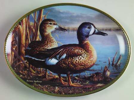 Classic Waterfowl Blue-Winged Teals:Morning Glow  - No Box