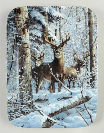 Winter Retreat The Whitetails Pause - No Box