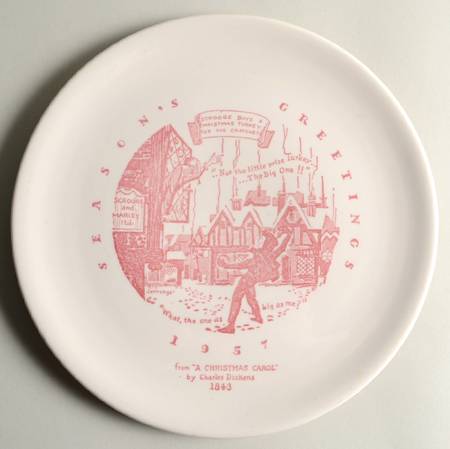 Christmas Season's Greeting-Scrooge-Pink - No Box