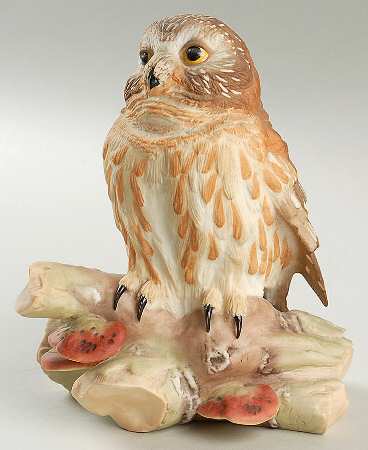 Burgues Figurine Saw-Whet Owl - No Box
