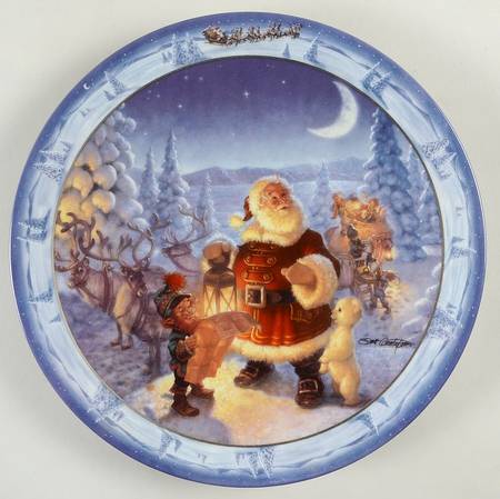 Santas on His Way by Bradford Exchange