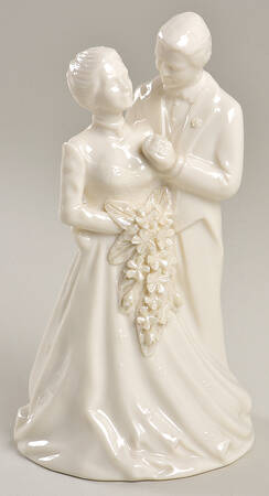 Belleek Figurines Wedding Couple-Mother Of Pearl - No Box