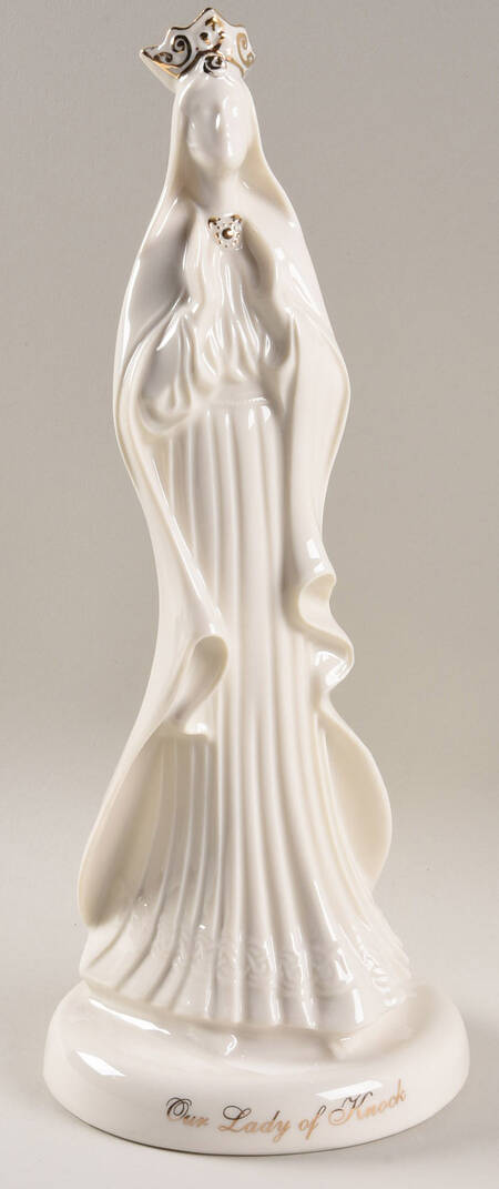 Belleek Figurines Lady Of Knock Statue - Boxed