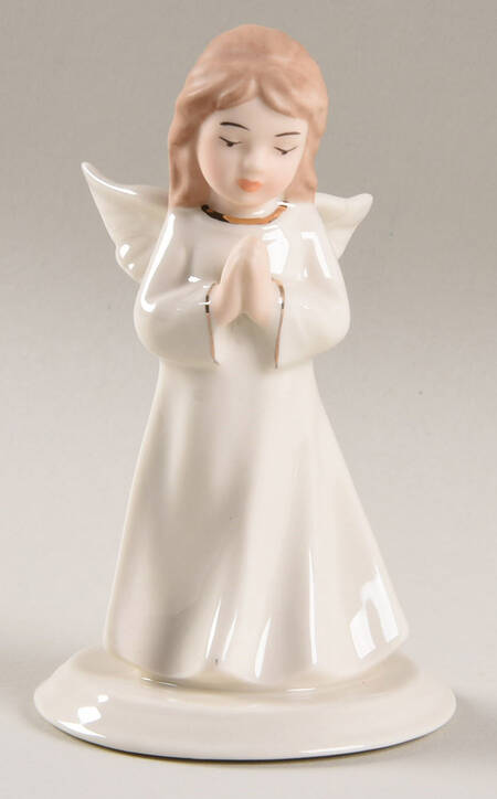 Belleek Figurines Mini Angel Of Prayer - Boxed