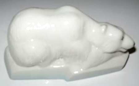 Belleek Figurines Polar Bear-Sitting - No Box